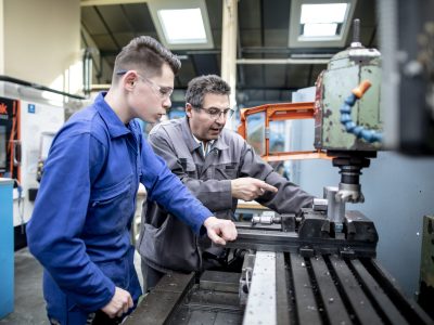 A Lyon, avec des apprentis de l'Atelier d'apprentissage de Gorge de Loup.